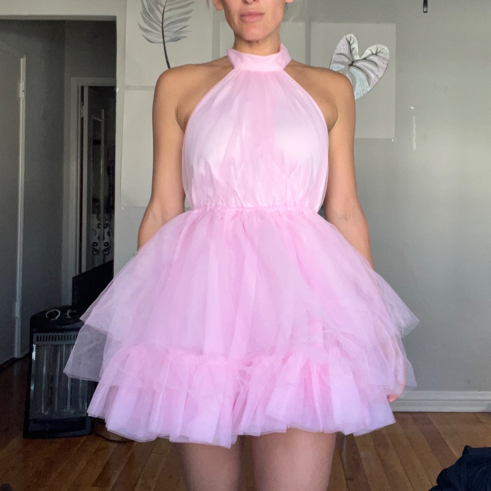 Pink Tulle Dress size small NWT